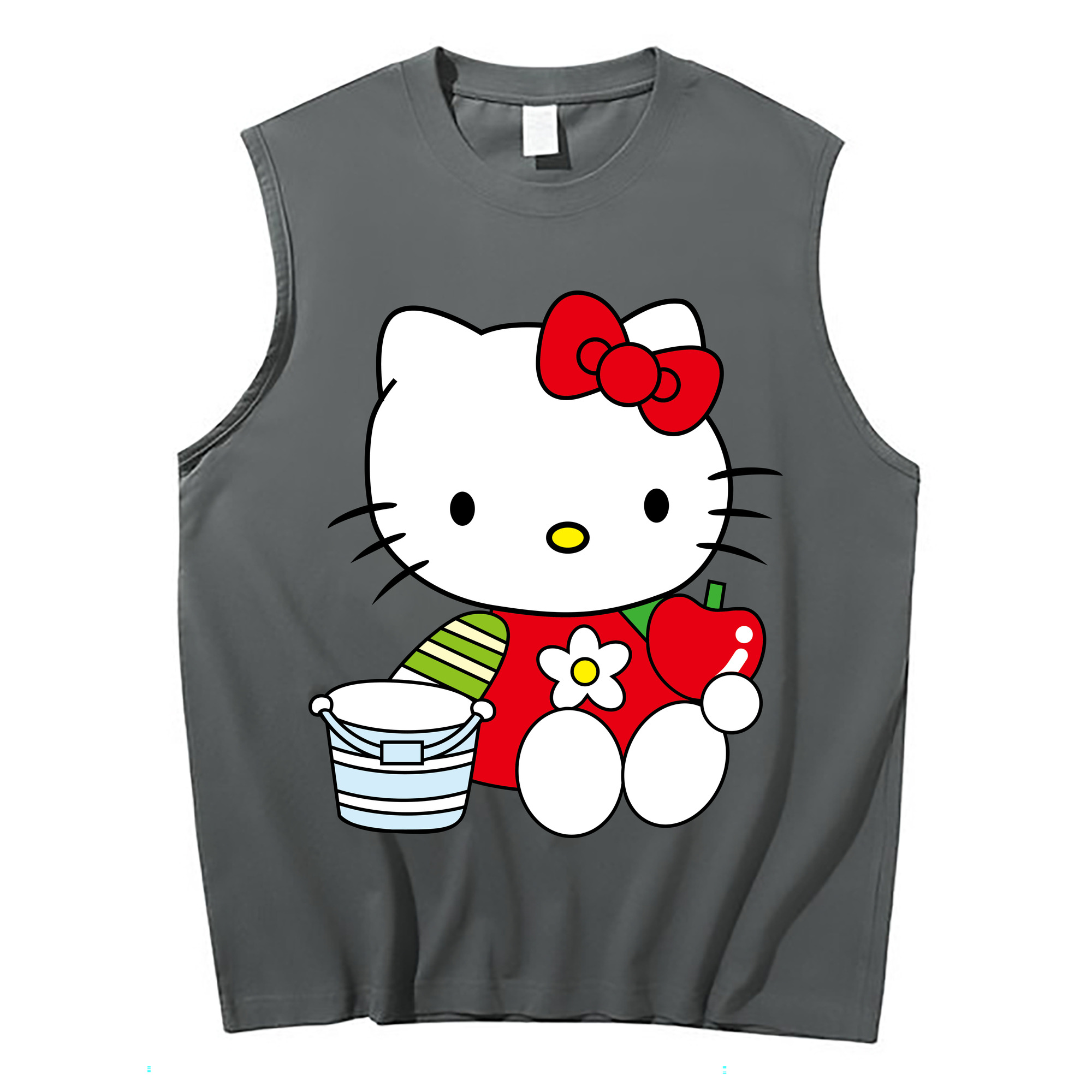 （画像用） Hello Kitty ハローキティ コットン100％タンクトップ（フロントプリント）